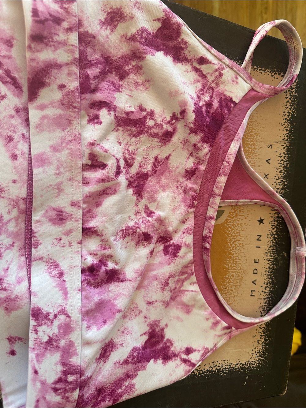 Women’s Pink Tie-Dye Racerback Bralette